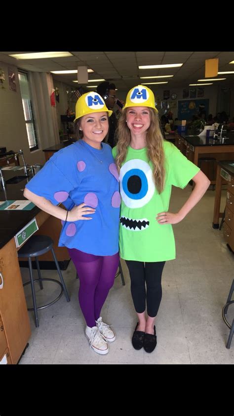Monster s inc costume diy holiday fun from monsters inc costumes diy , source:www.pinterest.com. Monsters Inc Mike & Sully DIY outfit | Duo halloween costumes, Halloween costumes friends, Sully ...