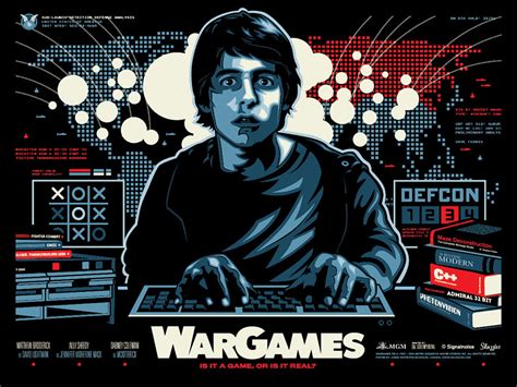 War Games 1983 Poster By James White Aka Signal Noise Skuzzles