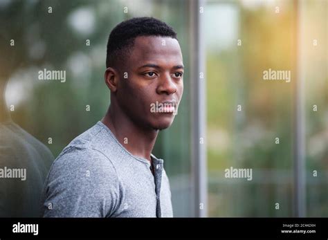 African American Man Standing Sideways Hi Res Stock Photography And