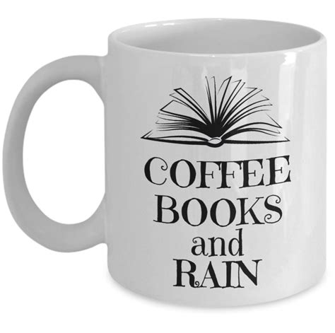 book lover mug coffee books and rain rain lover reading time cozy tea cup gearbubble gun