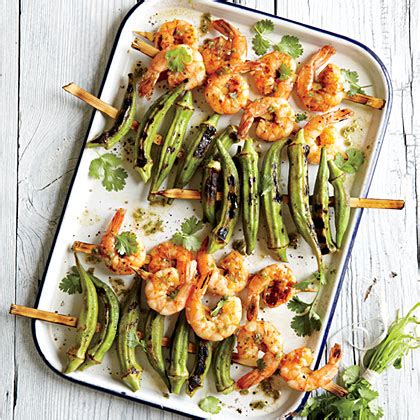 You can also check near the seafood. Indian-Spiced Grilled Shrimp and Okra Recipe | MyRecipes