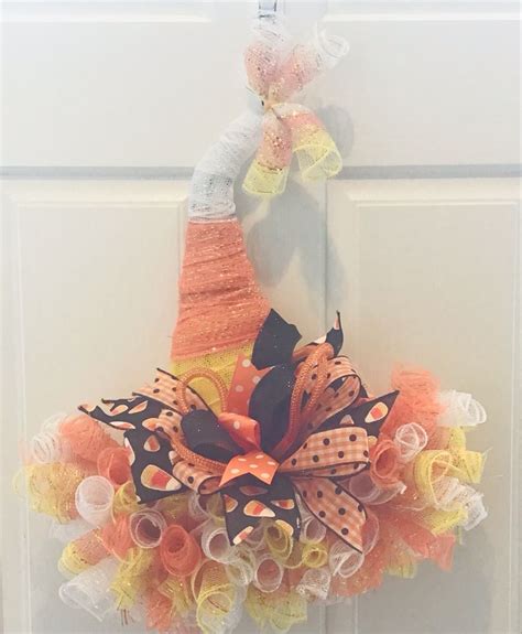 Dollar Tree Candy Corn Witches Hat Crafts Candy Corn Craft Projects