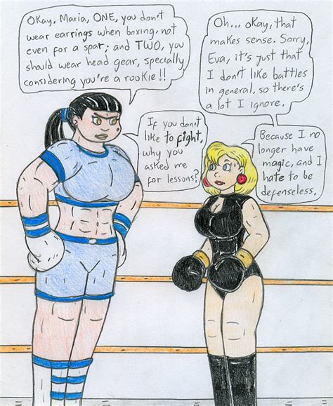 Boxing Eva And Maria By Jose Ramiro On Deviantart