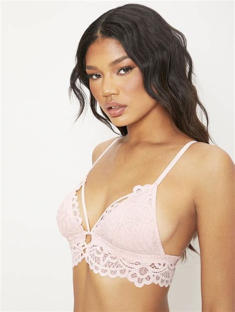 Luvlette Lace Padded Triangle Bralette Triangle Bralette Bralette Bra Women