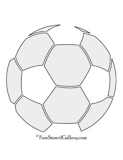 Soccer Ball Stencil Free Stencil Gallery
