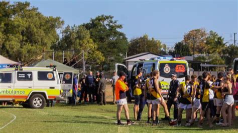 afl player collapses with seizure at mount isa preliminary final au — australia s