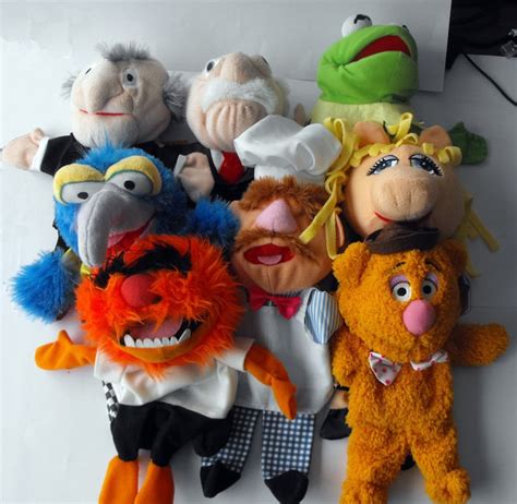 Rare Disney Muppets Complete Set 8 Hand Puppets Dolls Plush Etsy