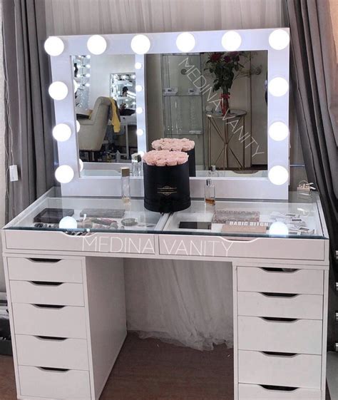 In this video i will be showing you guys step by step how i made my vanity mirror with lights for under $150. Hollywood Dream® Vanity Mirror - Medina Vanity