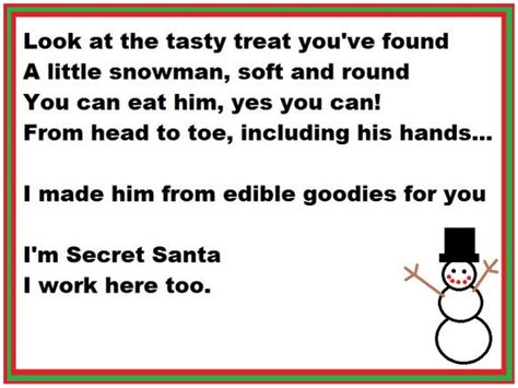 29 Best Secret Santa Clues Examples Download Secret Santa Poems
