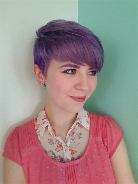 Purple Pixie Hair Colorful Outfit Hair Color Purple Cool Hairstyles
