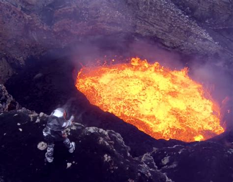 Spectacular Drone Footage From Active Volcano Octopian