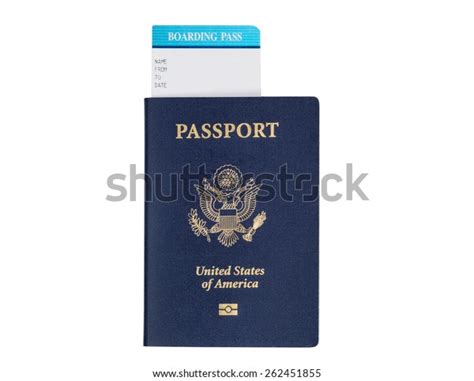 United States Passport Seal Boarding Pass Stock Photo Edit Now 262451855