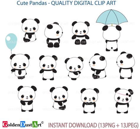 Cute Panda Clip Art Panda Clip Artpanda Clipart Cute Panda