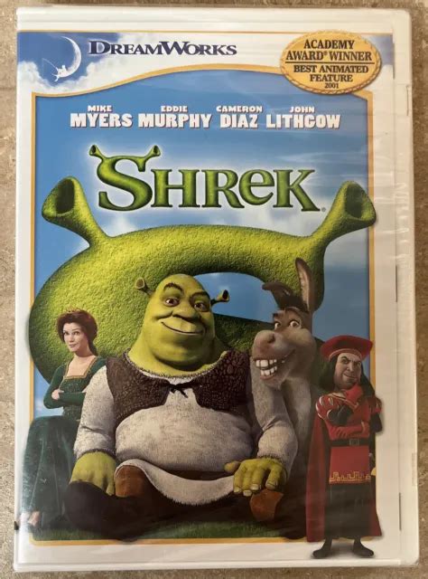 Shrek 2001 Dvd Animated Movie Mike Myers Eddie Murphy Academy Award