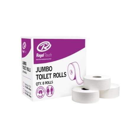Jumbo 2ply Toilet Paper Rolls 300m X 8