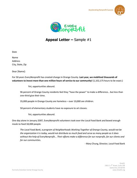Kostenloses Sample Fundraising Appeal Letter Template Free Pdf