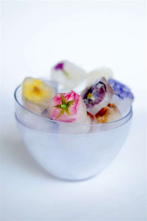 Edible Flower Ice Cubes How To Make Beautiful Ice Cubes