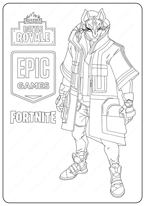 Download 651 x 326 · png. Printable Fortnite Drift Skin Coloring Pages | Coloring ...