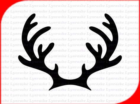 Reindeer Antlers Silhouette Svg Svg Dxf Cricut Silhouette Etsy