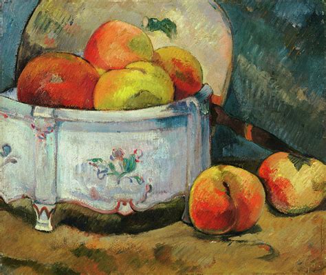 Still Life With Peaches Painting By Paul Gauguin Fine Art America