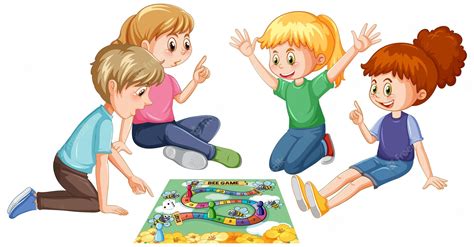 Kids Playing Board Game Images Free Download On Clipart Library