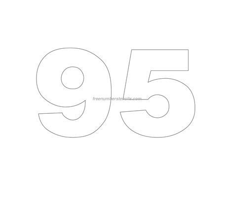 Free Helvetica 95 Number Stencil