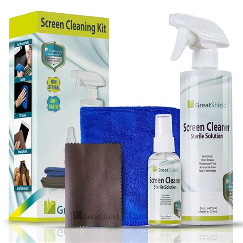 Greatshield Screen Cleaning Kit Includes 16oz Spray Bottle W