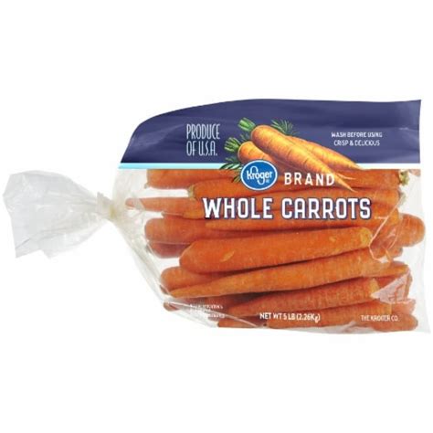Kroger Whole Carrots Bag 5 Lb Fred Meyer