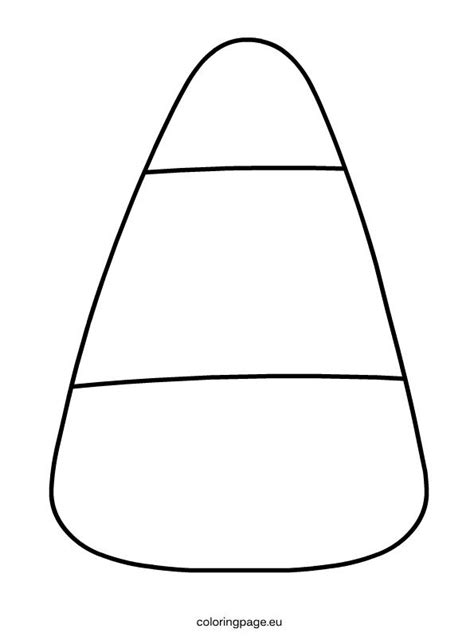 As much as i love sweet treats, sugar and i don't get along. Candy Corn - Coloring Page