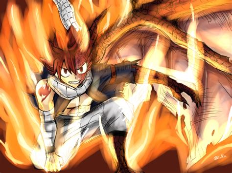 This live wallpaper has been optimized to use as little as possible battery power. Wallpaper Natsu Dragneel, Fairy Tail, Flames, Dragon ...