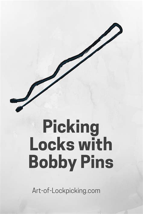 How To Pick A Lock With A Bobby Pin Guide Animations Artofit