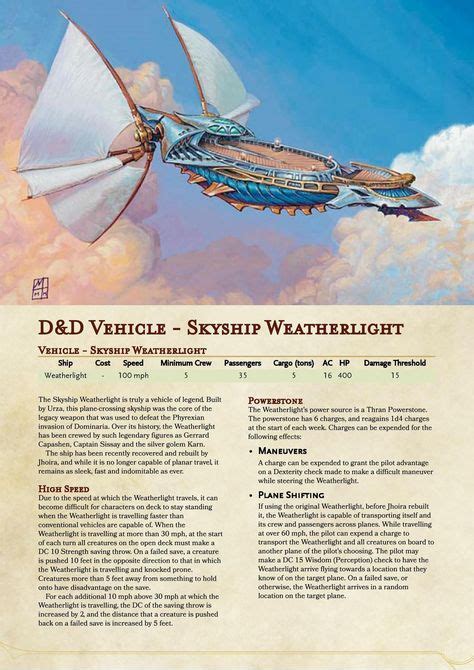 10 Dnd Vehicles Ideas Dungeons And Dragons Homebrew Dungeons And