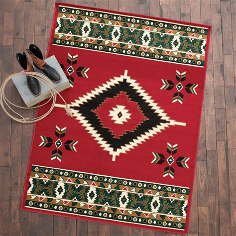 Western Decor Red Rugs Black Forest Decor