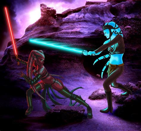 Darth Talon Vs Aayla Secura By Firefly Lullaby Star Wars Jedi Star