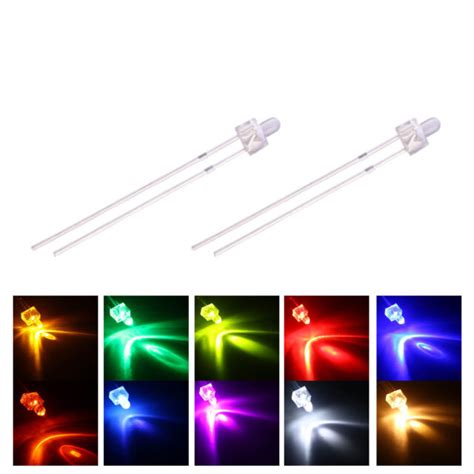 200pcs 10colors 2mm Led Water Clear White Red Blue Mix Kit Emitting