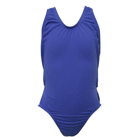 Girls Exposure Back Swimsuit Royal Blue Ymca Gear