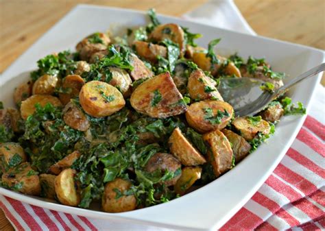 Warm Roasted Potato And Kale Salad Body Of Eve