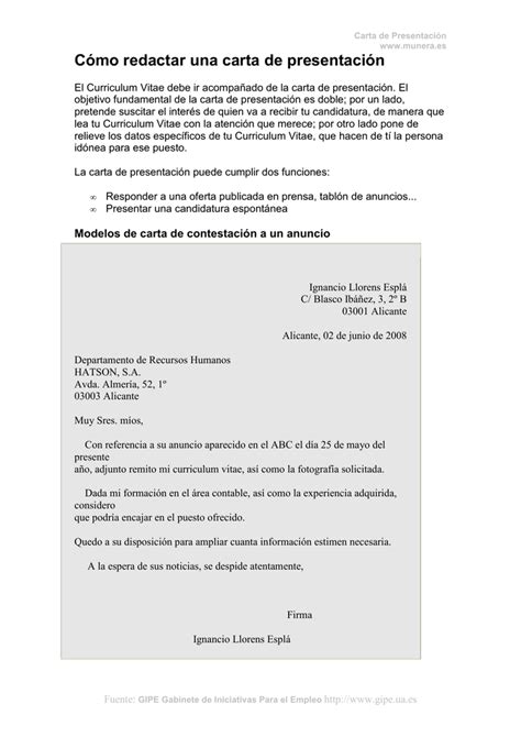 Cómo Redactar Una Carta De Presentación