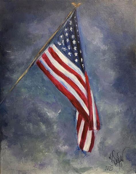American Flag Painting