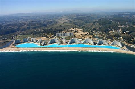 The Worlds Largest Swimming Pool San Alfonso Del Mar Resort In Chile