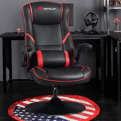 Goplus Gaming Rocker Chair Racing Style Swivel Computer Office Chair W