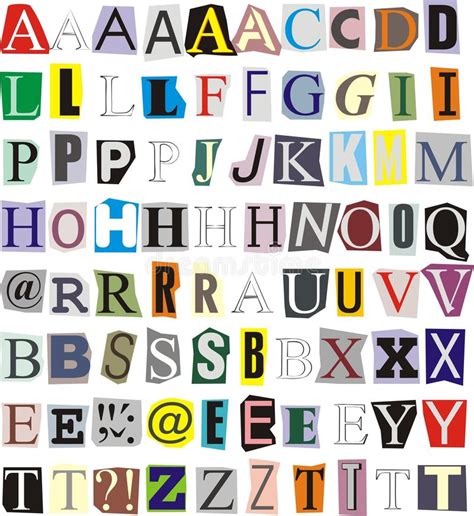 Alphabet Cut Out Of Paper Stock Vector Illustration Of Background