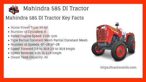 Mahindra 585 Di Tractor Price In India Mileage Review And Features