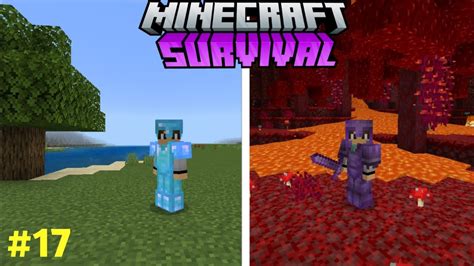 Minecraft Survival Series Full Netherite Armour 17 Youtube