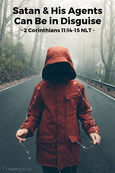 2 Corinthians 1114 15 Nlt Illustrated Satan And His Agents Can Be In