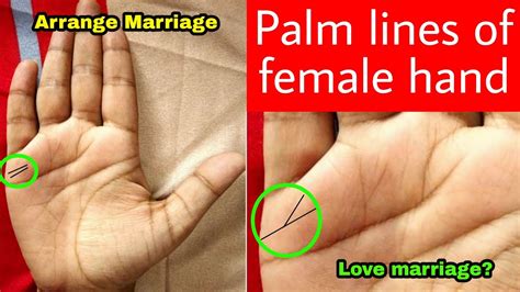 Arrange Marriage Or Love Marriage Palm Lines Of Female Hand Youtube