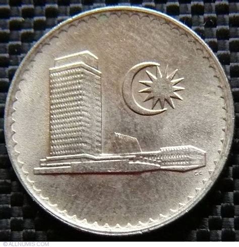 10 Sen 1980 Constitutional Monarchy 1967 1988 Malaysia Coin 26358
