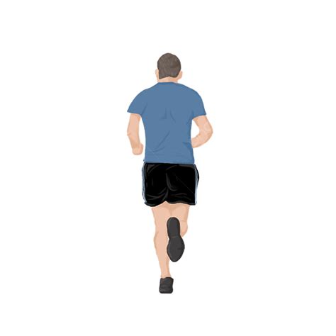 Marathon Runner Clipart Transparent Background Men S Marathon Runner