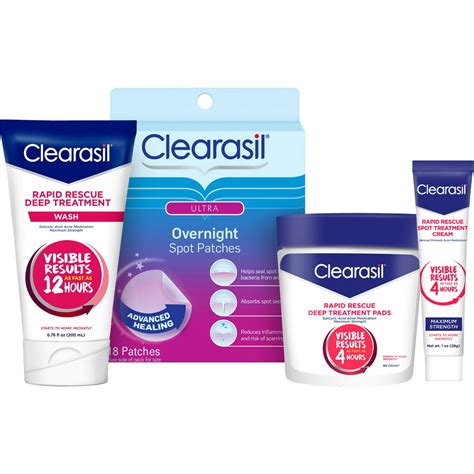 Clearasil Rapid Rescue Acne 4 Step Treatment System 1 Ea