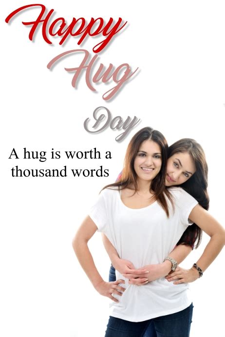 Happy Hug Day Template Postermywall